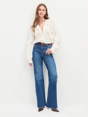 NWT FAVORITE DAUGHTER The Jordie Wide Leg Jeans Size 29 7379